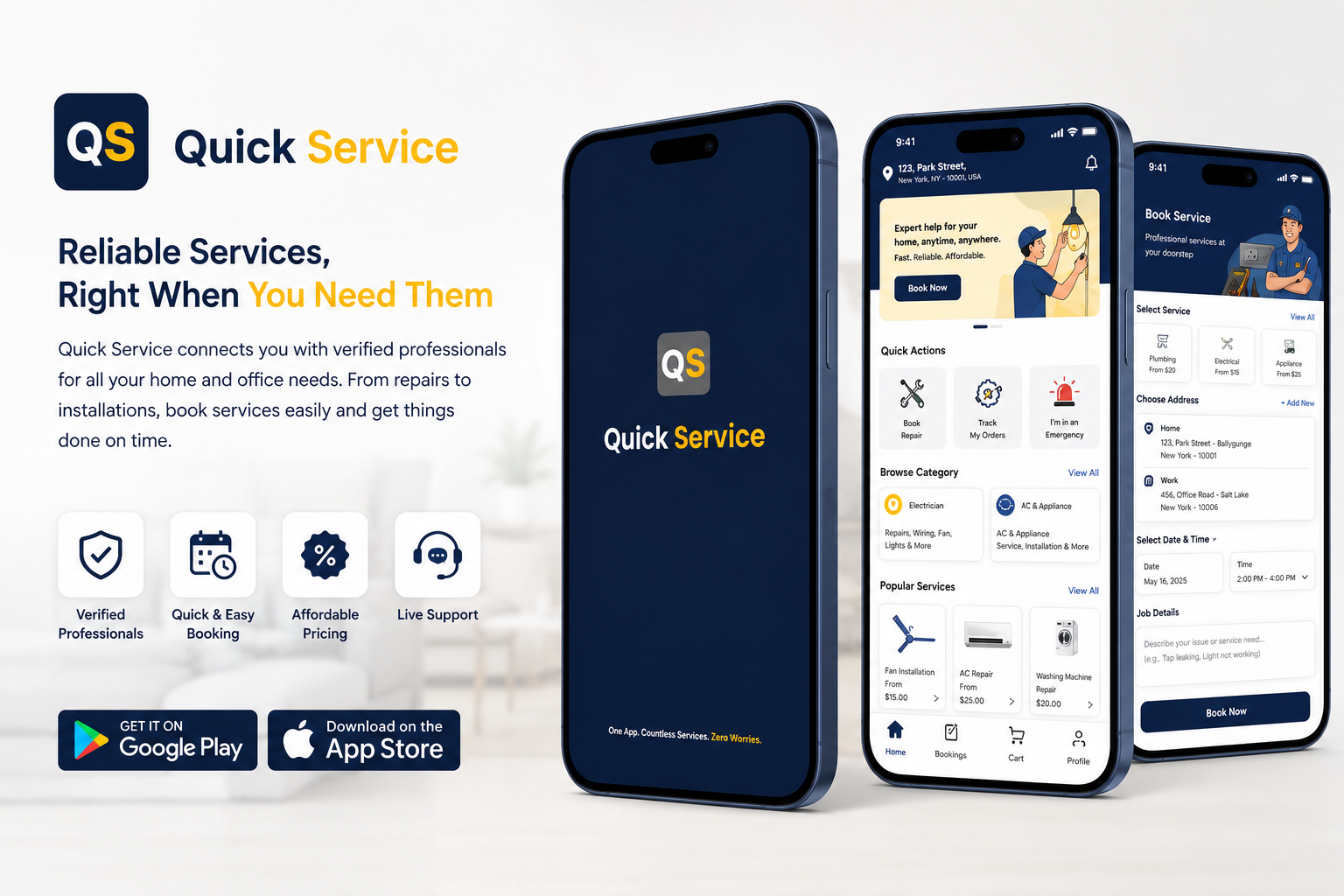Quick Service Home Services Platform